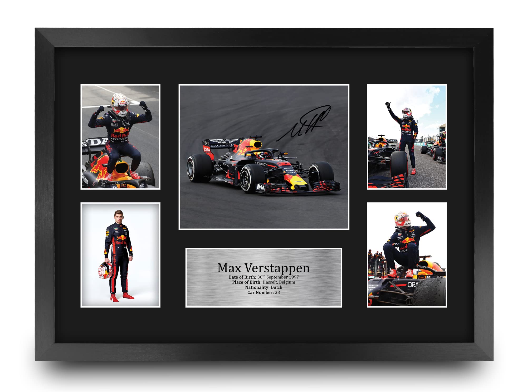 HWC Trading Max Verstappen 16 x 12 inch (A3) Printed Gifts Signed Autograph Pres
