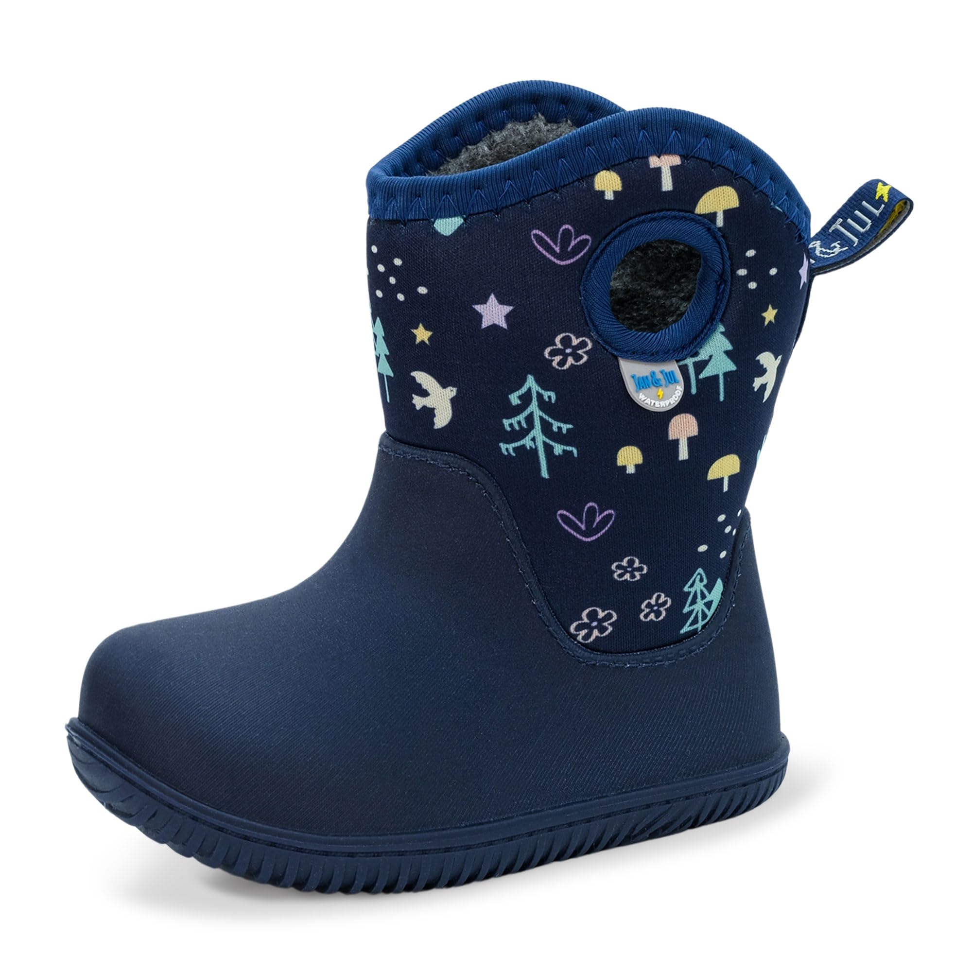 JAN & JUL Waterproof Toasty-Dry Winter Boots with Sherpa Lining for Kids