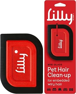 Lilly Brush Mini Pet Hair Detailer | Reusable Fur Remover for Car Interior, Carpet, Couch & Furniture