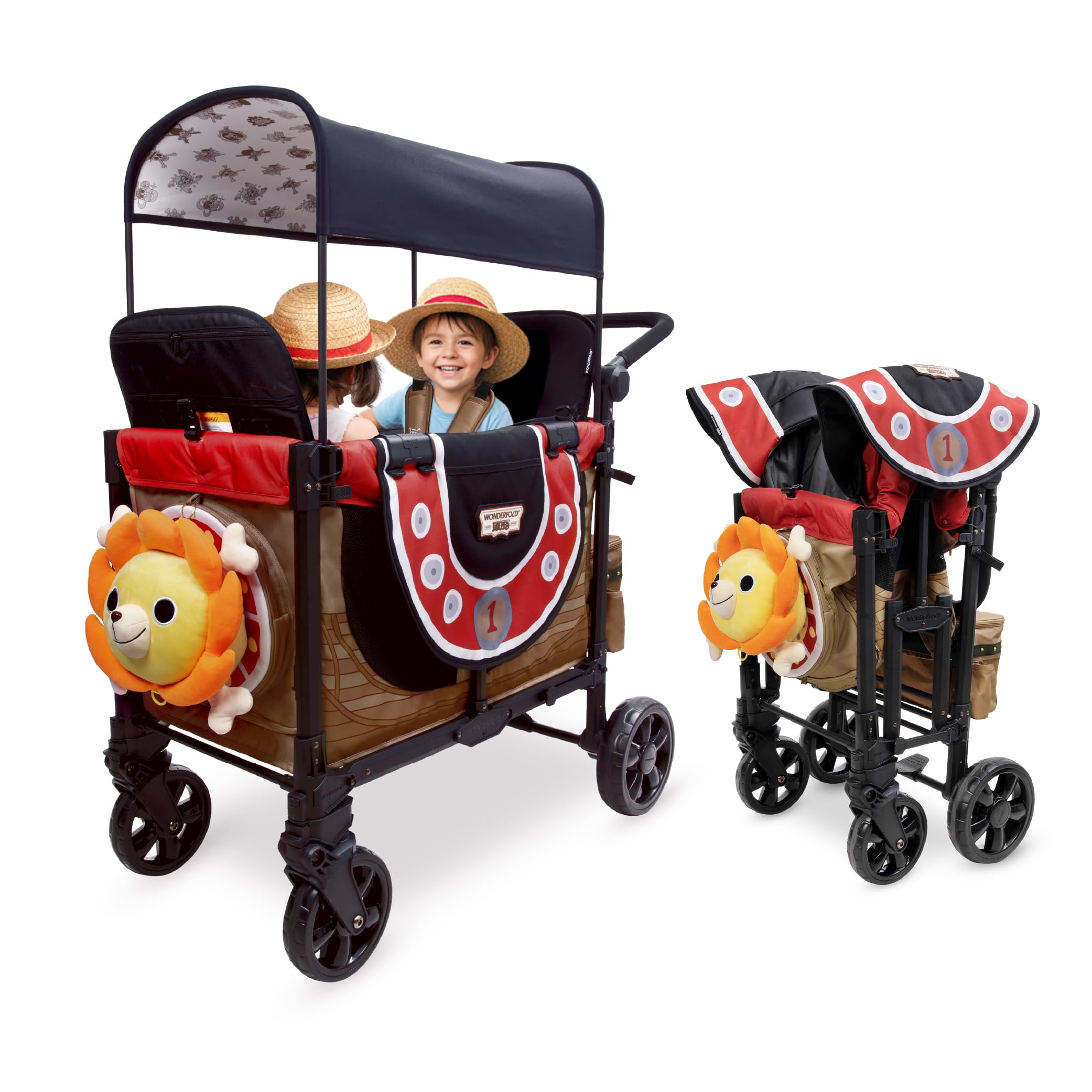 WONDERFOLD W2 Elite Pro Limited Edition ONE PIECE Thousand Sunny Stroller Wagon 