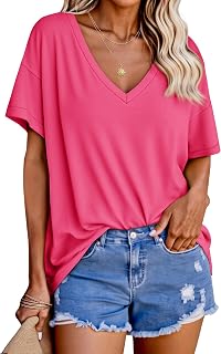 Tankaneo Women's Oversized Short Sleeve Loose Fit T-Shirt