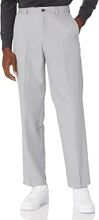 Amazon Essentials Men's Classic Fit Expandable-Waist Flat-Front Dress Trousers