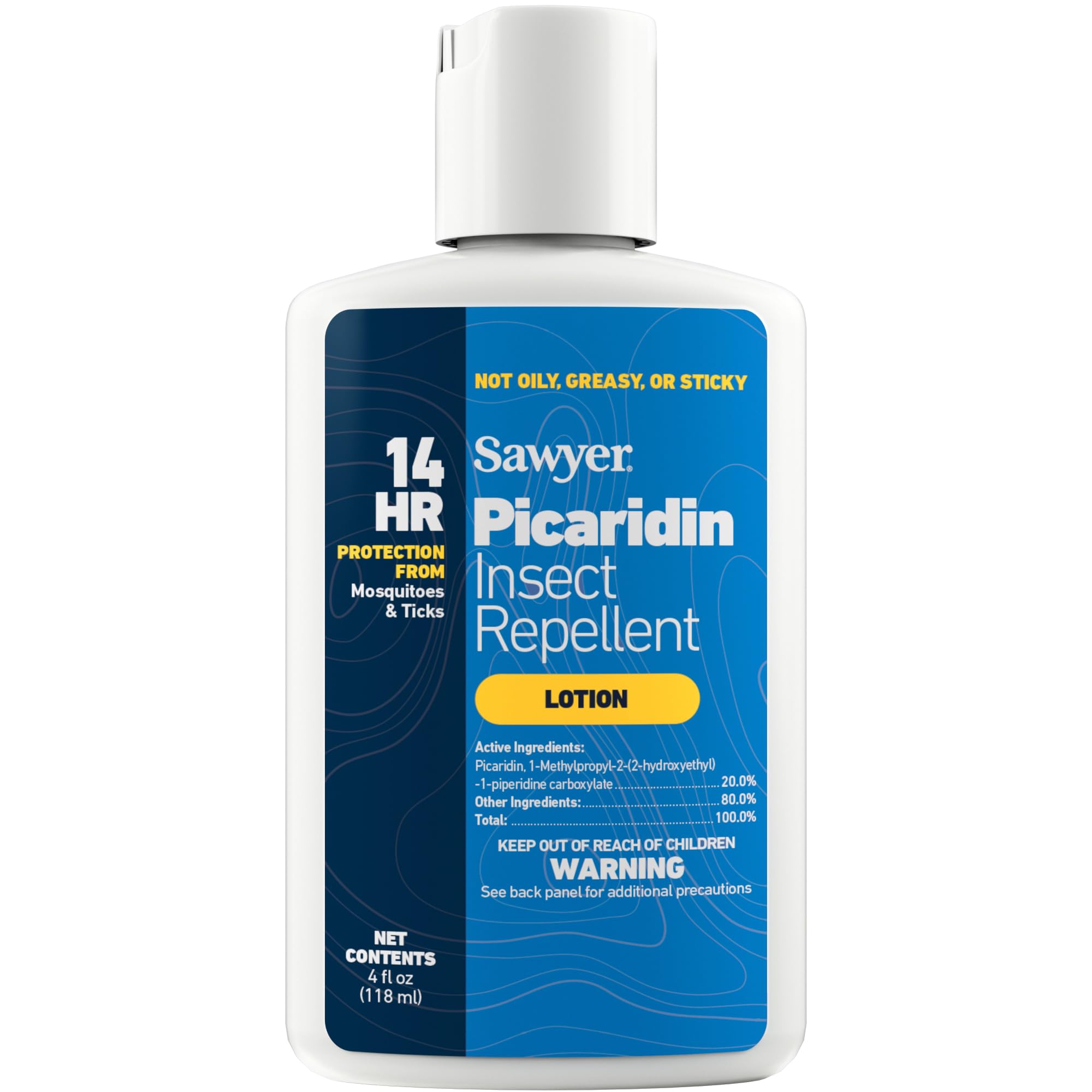 Sawyer Products SP564 Premium Insect Repellent with 20% Picaridin, Lotion, 4-Oun