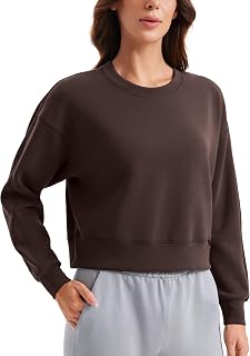 CRZ YOGA SoftAura Classic Crew Neck Sweatshirt