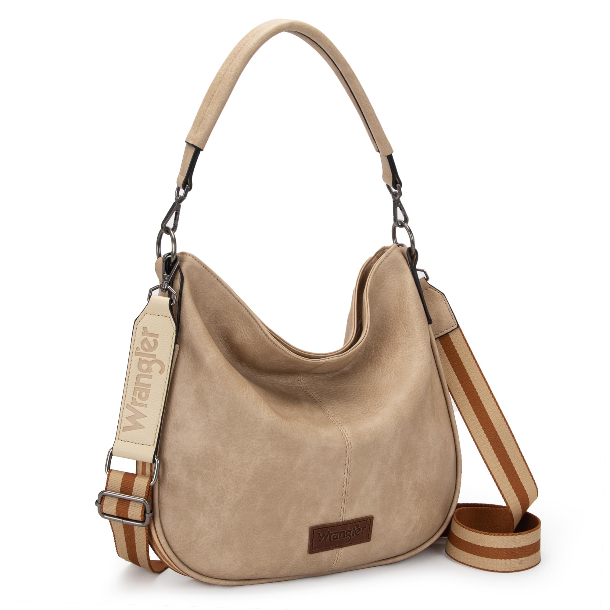 Wrangler Hobo Bags クロスボディバッグ レディース ショルダーパース ハンドバッグ 調節可能なストラップ付き