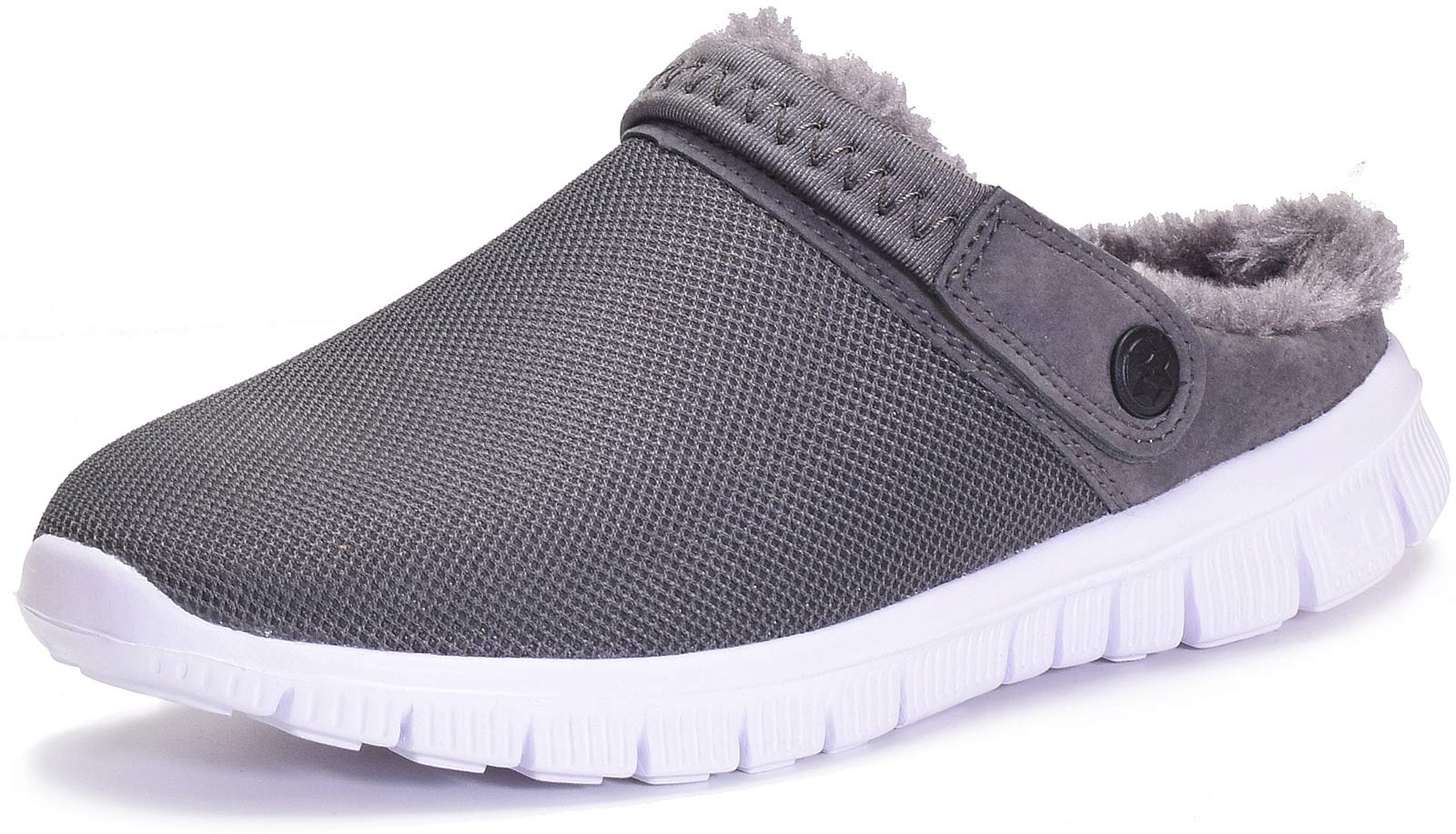 Eagsouni Women's and Men's Winter Warm Plush Waterproof House Slippers Indoor Ou
