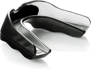 Shock Doctor Mouth Guard, Custom Fit Football Mouth Guard, Moldable Mouth Guard Boxing, Lacrosse, Hockey, MMA, Football & More, Mouthpiece, Mouthguard Sports, Adult - Strapless