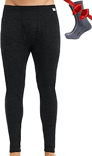 Merino.tech 100% Merino Wool Base Layer Men Pants & Socks - All-Season