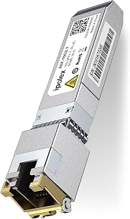 ipolex SFP+ to RJ45 10Gb Module, Support 1G/2.5G/5G/10GBase-T RJ45 SFP+ Module, Compatible for Cisco SFP-10G-T, Ubiquiti UACC-CM-RJ45-MG, Mikrotik, Netgear, TP-Link, D-Link and More, up to 30 Meters