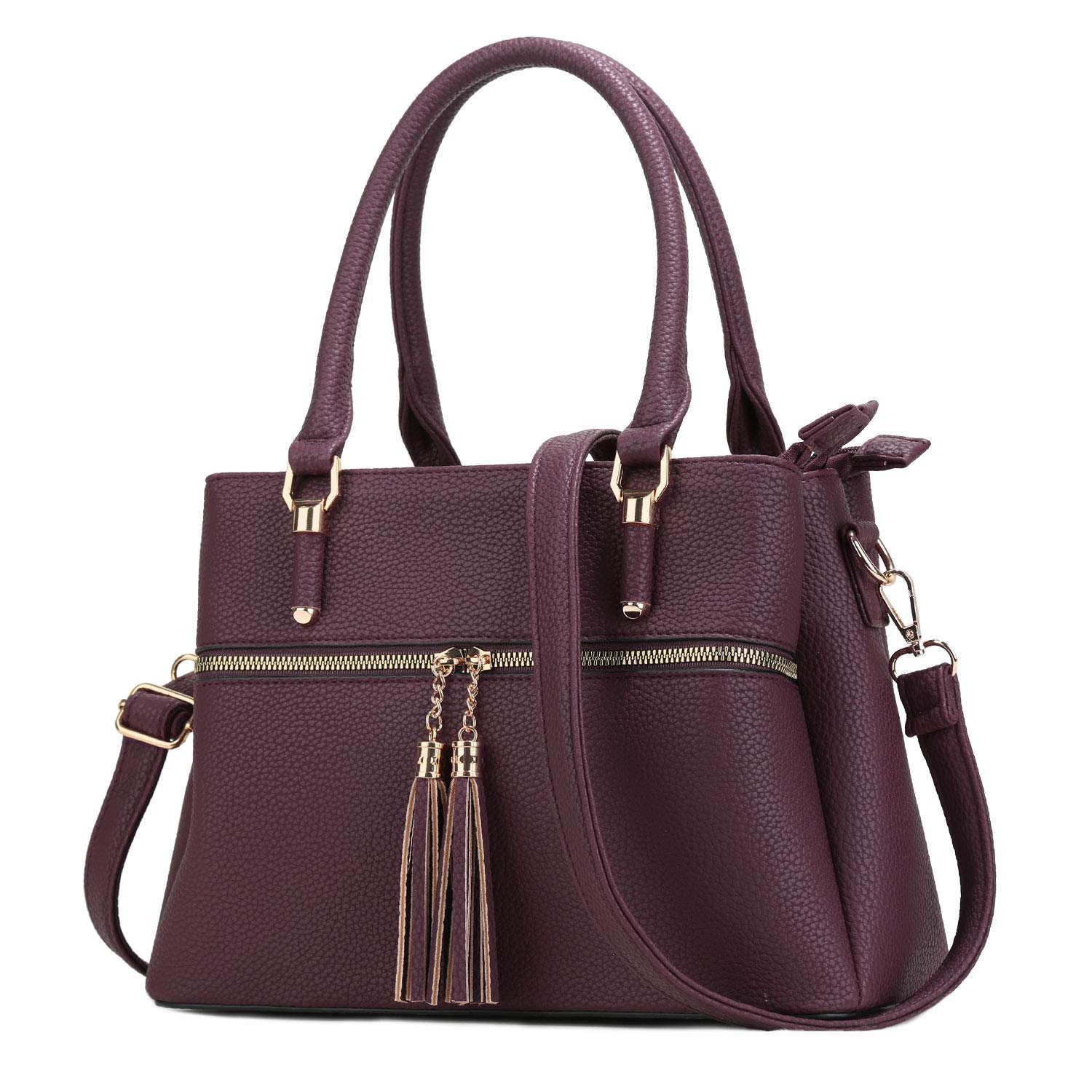 KKXIU Women Purses and Handbags, PU Leather Top Handle Satchel Bag
