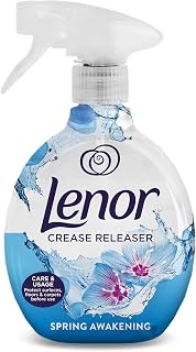 Lenor Crease Releaser Spring Awakening Fabric Spray - 500ml | Removes Creases, Freshens Fabrics, Reduces Static & Eliminates Odours Ideal for Clothing and Bedding