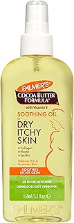 Palmer's Soothing Body Oil, Cocoa Butter Anti-Itch Formula (5.1 Oz) | Body Oil with Vitamin E, Collagen, Elastin, Soothes, Moisturizes and Softens for Dry, Itchy Skin Relief, 48 Hour Moisture