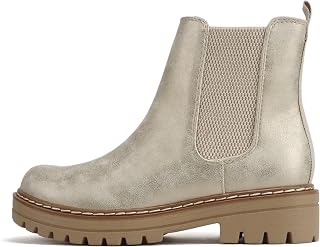 Soda Pilot ~ Womens Low Heel Chelsea Fashion Ankle Boots w/ Double Elastic Gore