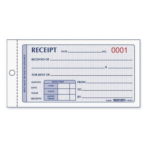 Receipt Book