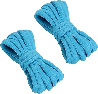 VSUDO Oval Shoelaces for Trainers Sports Shoes, Oval Sport Shoelaces, Running Shoelaces, Running Shoe Laces for Women or Men - 1 Pair or 2 Pairs