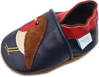 Dotty Fish Baby Shoes First Steps Soft Leather Non-Slip 0-5 Years