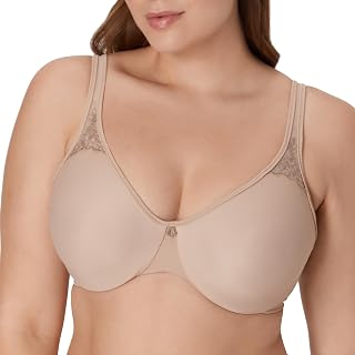 Bali Women's Minimiser Bra, Passion for Comfort Underwire Bras for Women, Seamless Cups, Minimises Bust Up to 1.5 in Bra (Pack of 1)