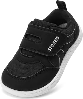 STQ KIDS Toddler Wide Toe Box Shoes Barefoot Boys Girls Sneakers Preschool
