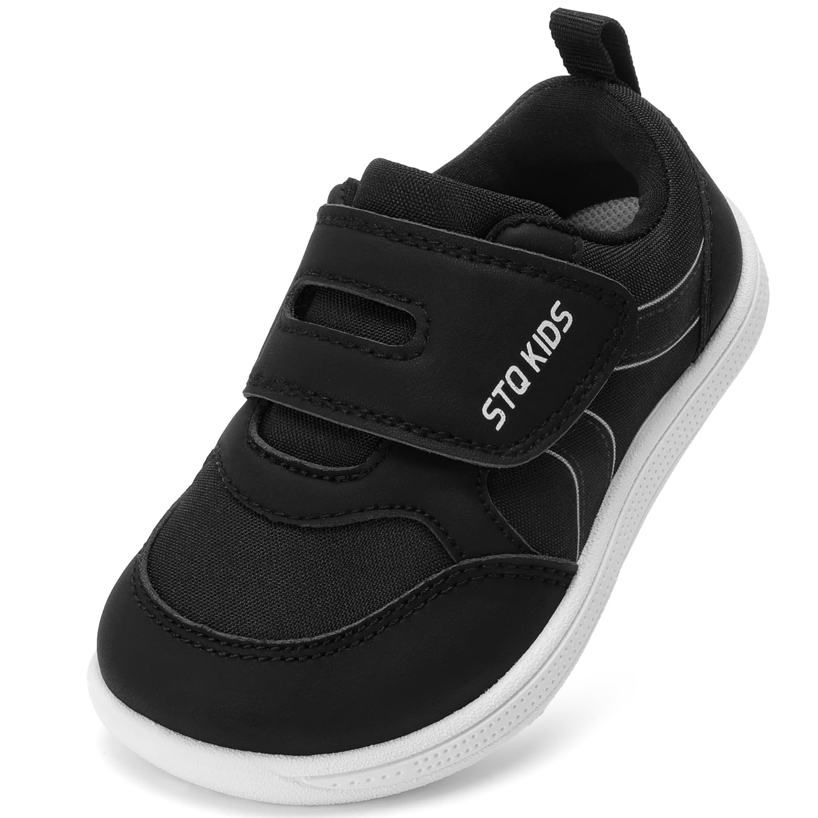 STQ KIDS Toddler Wide Toe Box Shoes Barefoot Boys Girls Sneakers Preschool