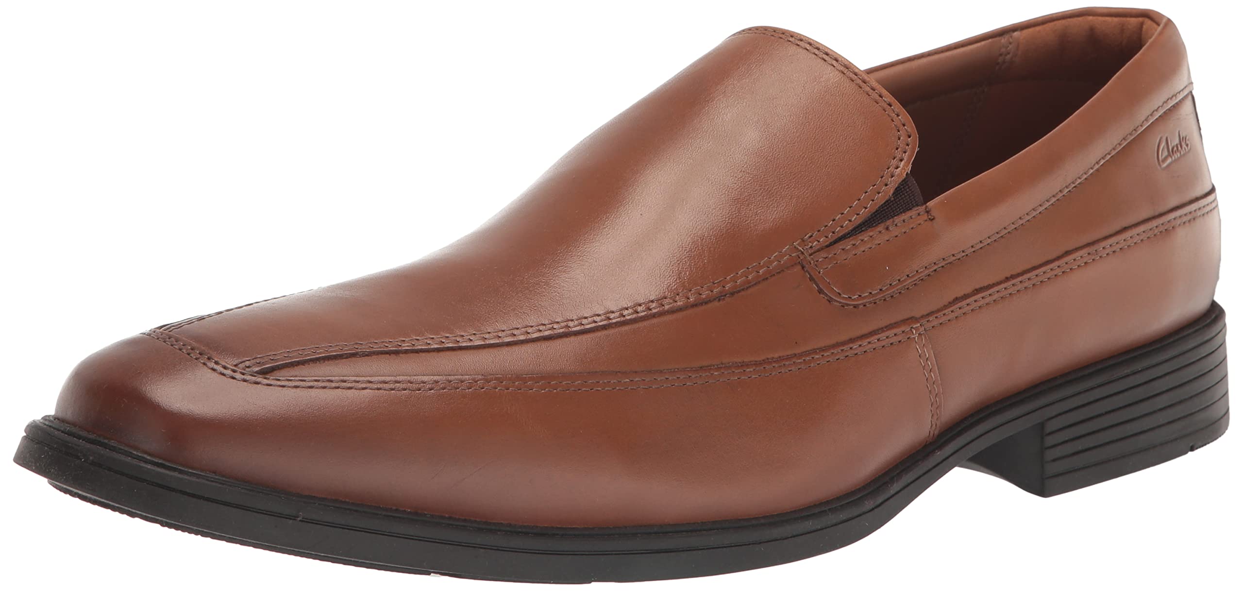 Clarks Tilden Free Men's Wide Leather Slippers, Black leather, 49 EU