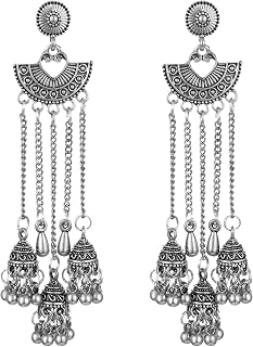 Fashion Gold and Silver Earrings for Women Teardrop Stud Earrings Style with Artistic Detail