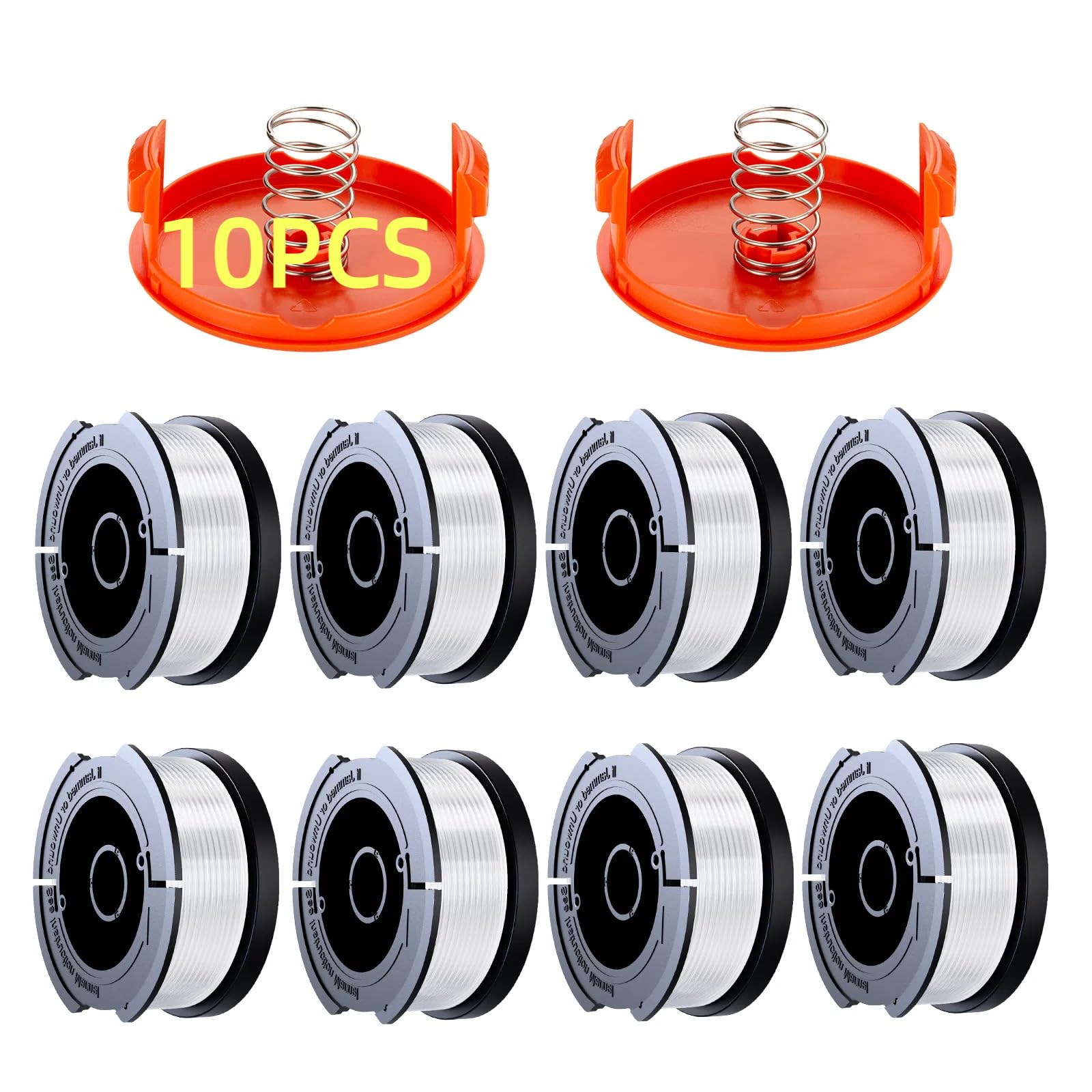 10 Pack Weed Eater String Compatible with Black+Decker, AF-100 0.065" 240ft | Au