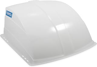 Camco RV Roof Vent Cover | Designed to Allow Fresh Air Ventilation and Light into the RV | White (21014)