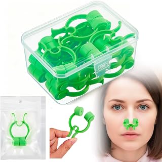 Frienda 16 Pcs Green Nose Clips for Nosebleeds Noses Clamps | Nose Clamps with Storage Box and Pouch Bulk, Foam Noses Clip, Nasal Bleed Stopper, for Accidental Emergency Adults Swimmers
