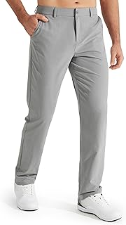 Libin Herren Golf Hosen Stretch Slim Fit Anzughose 30"/32" Quick-Drying Leichter Comfort Casual Hose with Taschen