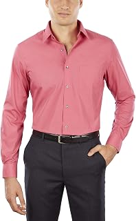 Van Heusen Men's Plain Poplin Bodycon Shirt (Pack of 1)