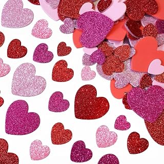 Self-Adhesive Foam Heart Stickers, 120 Pack, 5 Colors, 3 Sizes, DIY Crafts