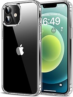 HOOMIL Clear Case for iPhone 12 and iPhone 12 Pro, Anti-Yellowing