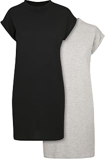 Build Your Brand Women's Ladies Turtle Extended Shoulder Dress