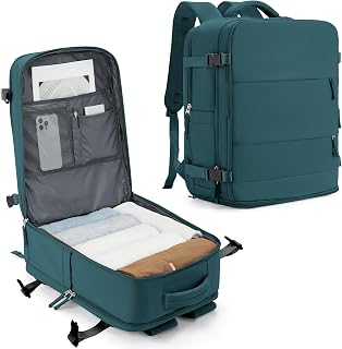 SZLX Ryanair Women's Backpack Travel Backpack Hand Luggage 32L Men Cabin Bags 45 x 36 x 20 Easyjet Travel Backpack Suitable for 15.6 Inch Laptop with Shoe Compartment for Work and School
