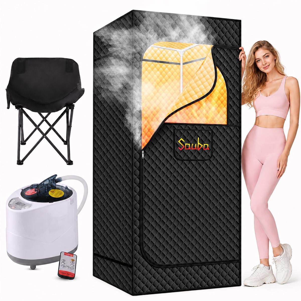 Sauba Portable Steam Sauna for Home Box at Home Spa Hot Tent 9 Levels | Portable