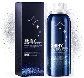 HANYWIL Body Glitter, Glitter Spray for Hair and Body, Spray, Hairspray Clothes, Long-Lasting Shimmer Suitable Stage, Festival Rave Makeup Prom 2.11 Fl Oz