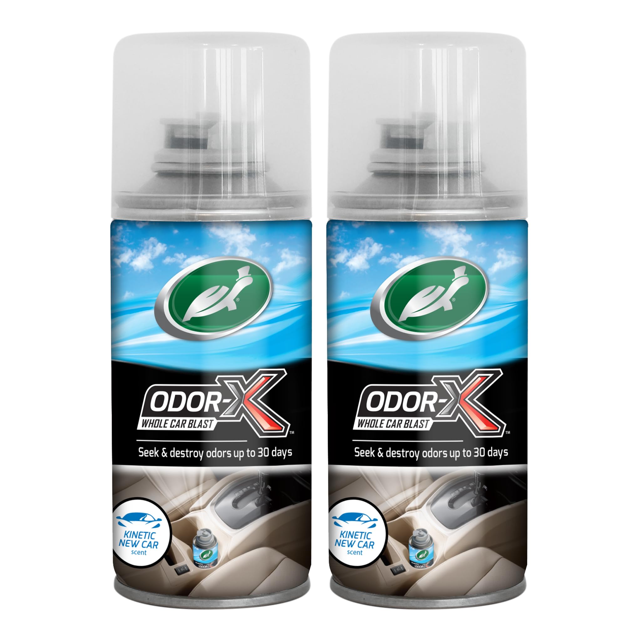 Turtle Wax Odor-X Whole Car Blast Car Air Freshener, New Car Scent, One-time Use