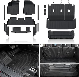 Floor Mats for Nissan Pathfinder 2022-2026 7/8 Seats w/Cargo Mat