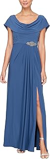 Alex Evenings Plus Size Dress with Keyhole Cutout Women's Special Occasion Dress (Pack of 1)