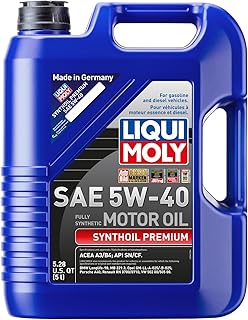 Liqui Moly 2041 Premium 5W-40 Synthetic Motor Oil - 5 Liter Jug