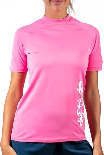 Kanu Surf Breeze UPF 50+ Short Sleeved Active Rashguard & Workout Top Women's Rash Guard T-Shirt (Pack of 1)