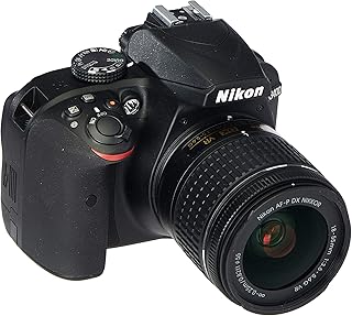 Nikon D3400 Digital SLR Camera & 18-55mm VR DX AF-P Zoom Lens (Black) - (Renewed)