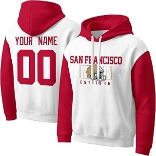 KREDE Hoodie Custom Number Name Sweatshirt for Youth Gifts
