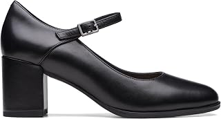 Clarks Freva55 Strap, Women's Pumps, Black Leather