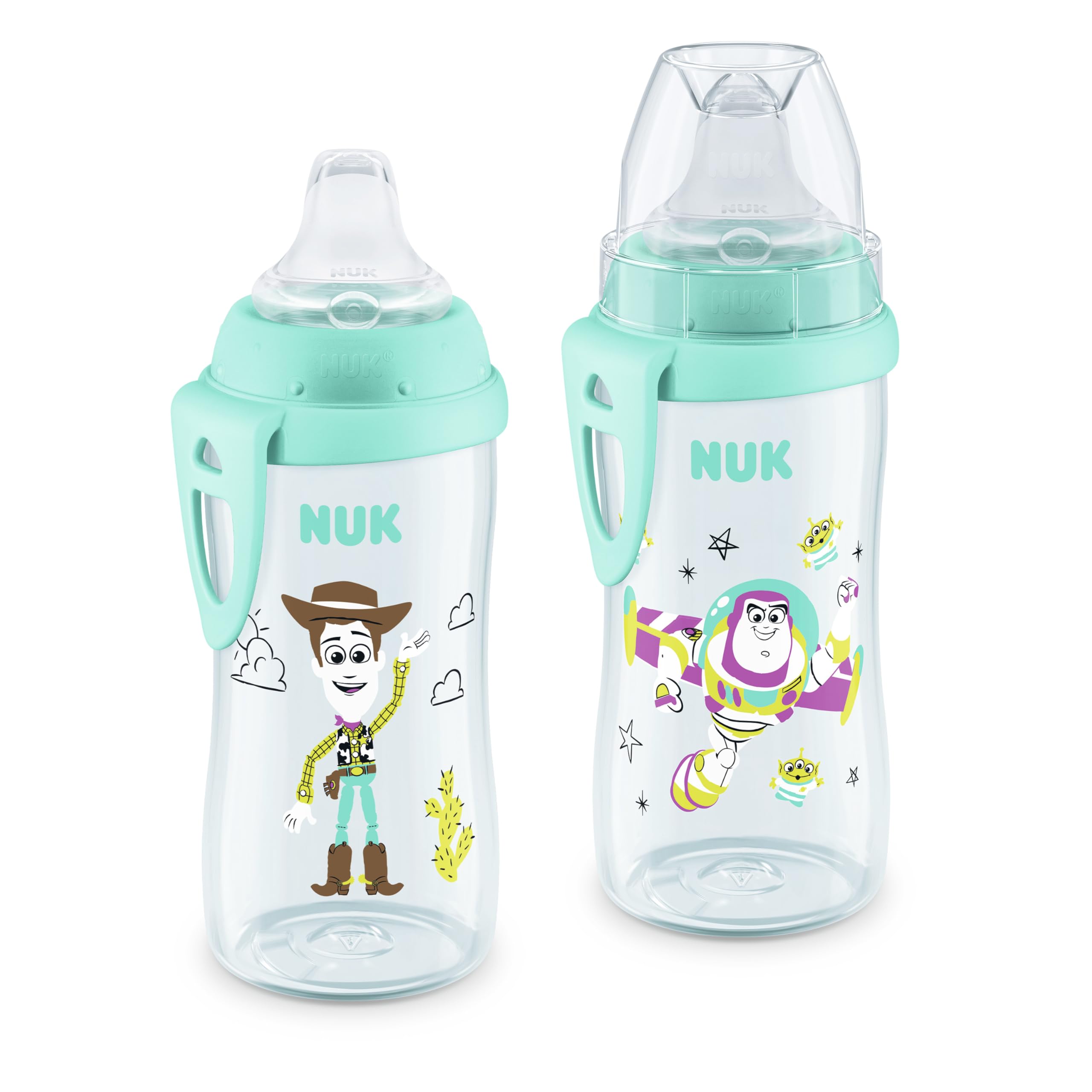 NUK First Choice Toy Story Active Cup, 10oz. Soft Spout Sippy Cup with On-the-Go