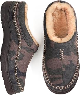 Zigzagger Men's Slip On Moccasin Slippers House Shoes