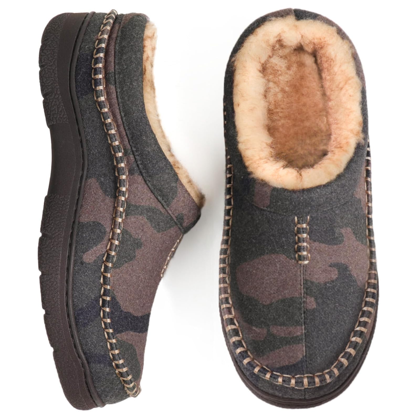 Zigzagger Men's Slip On Moccasin Slippers House Shoes