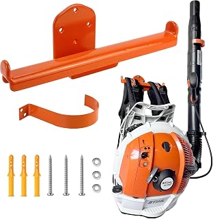 Backpack Blower Rack with Tube Hook, 1 Pack Backpack Blower Wall Mount | Backpack Blower Hanger, Leaf Blower Rack, Blower Rack, Fits Backpack and Similar Tools for Garage Storage.