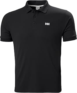 Helly Hansen Driftline Men's Outdoor Polo T-Shirt - Black, Medium