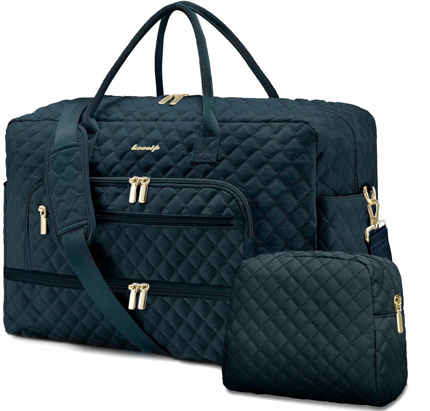 Travel Duffel Bags for Women with Shoe Compartment, Weekender Overnight Bag with